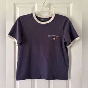Peanuts Dark Blue 'Birdies Only Club' Tee